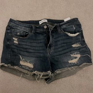 Frayed Jean Shorts
